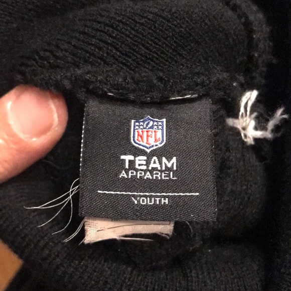 Kids NFL Raiders Beanie Hat - Picture 7 of 7